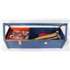 Image 1 : SMALL BLUE METAL TOOLBOX WMISC TOOLS
