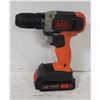 Image 1 : BLACK DECKER DRILL WITH BATTERY