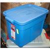 Image 1 : NEW RUBBERMAID 68 LITRE ROUGHNECK TOTE WITH LID
