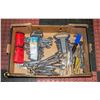 Image 1 : FLAT OF WRENCHES, HAMMERS, & TOOLS