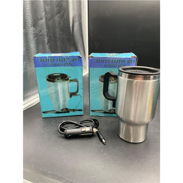 Heated Stainless Steel Travel Cup (2ct)