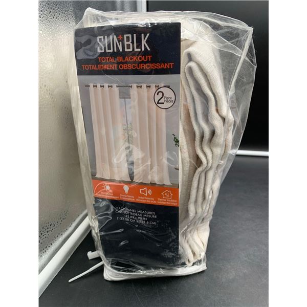 Sunblk Total Blackout Curtains (2 x 52in x 90in)