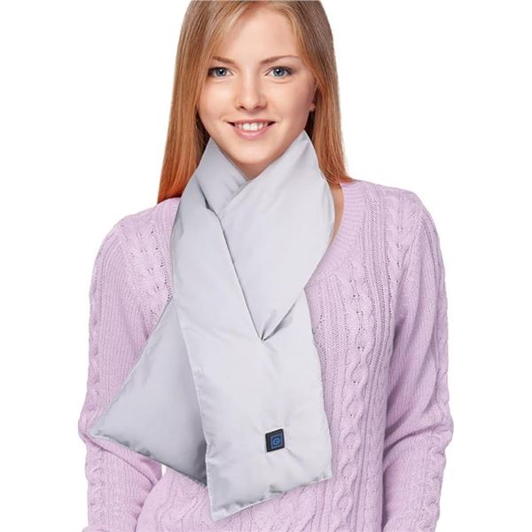 Comfheat USB Heated Scarf, Electric Neck Heating Pad Wrap for Pain Relief, Thermal Hot Compress Neck