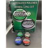 Image 1 : Smokey Mountain Herbal Pouches Long Cut Caffeinated Pouches, zero Tobacco-Assorted Herbal Snuff (4 x