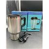 Image 2 : Heated Travel Mug Stainless Steel (2ct)