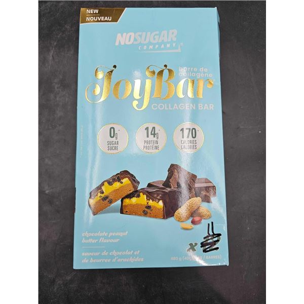 No Sugar JoyBar Collagen Bars- Chocolate Peanut Butter Flavour (40g x 11)