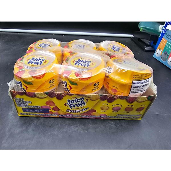 Wrigley Juicy Fruit Gum Mixies (6 x 40pcs)