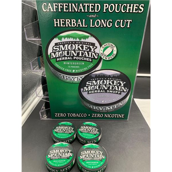 Smokey Mountain Herbal Snuff-Wintergreen Tobacco & Nicotine Free (4ct)