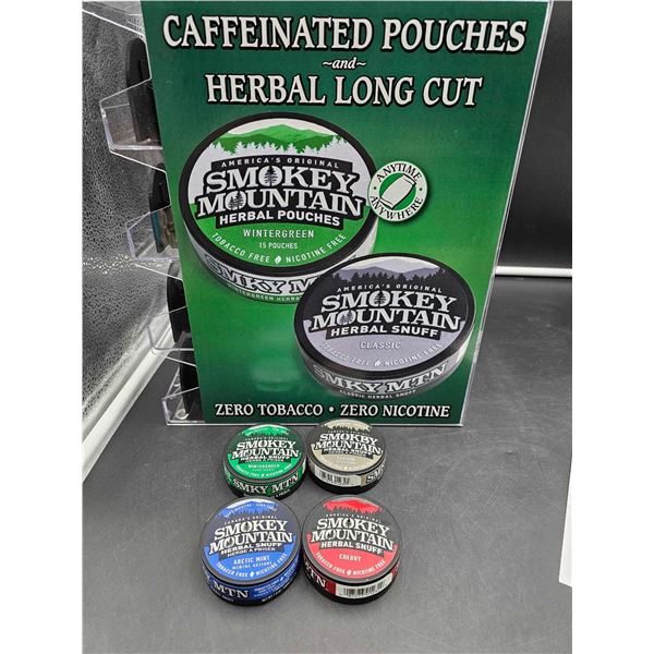 Smokey Mountain Herbal Snuff-Assorted Tobacco & Nicotine Free (4ct)