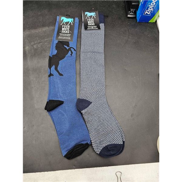 Four White Socks Technical Sockwear Designed to meet the demands of an active equestrian Lifestyle (