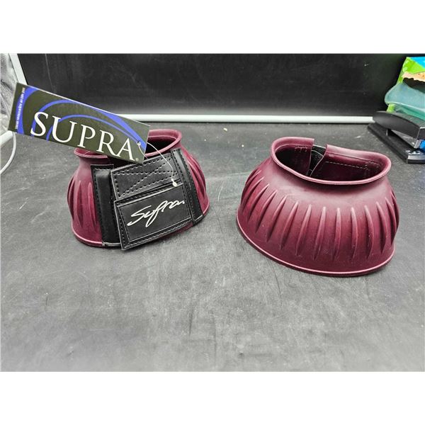 Supra RW Velcro Horse Boots, Burgundy