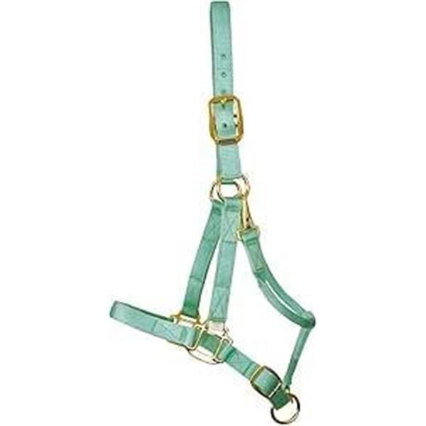 SHEDROW Horse Deluxe Halter Double Nylon w/Adjustable Crown & Chin Strap, Rolled Throat Latch Halter