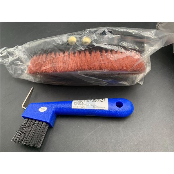 Supra Dandy Horse Brush, Supra Hoof Pick with Brush