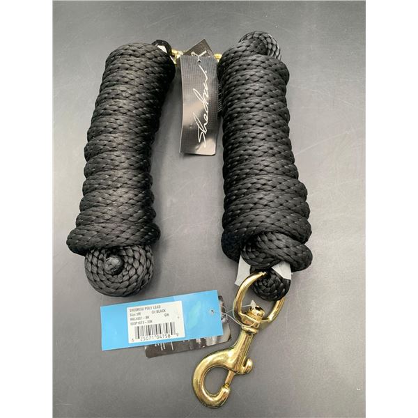 Shedrow Poly Lead 3m, Black 2ct