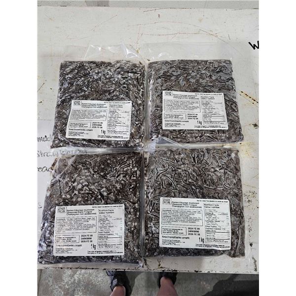 ***FROZEN*** Ramen Kikurage Mushroom (Seasoned Black Fungus) 4 Packs x 1KG