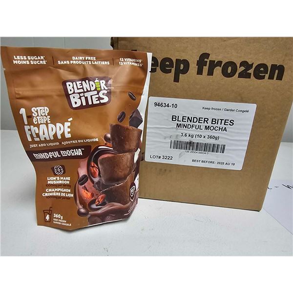 ***FROZEN*** Blender Bites Mindful Mocha Smoothie Pucks 10x360g