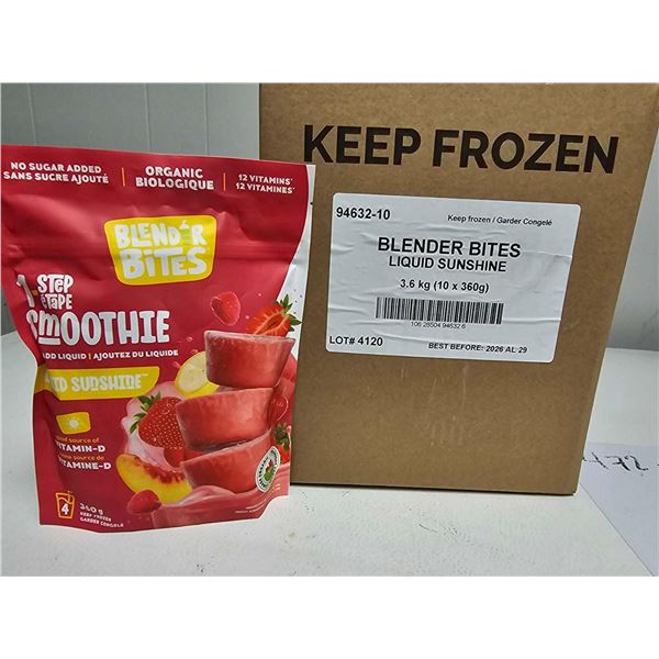 ***FROZEN*** Blender Bites Liquid Sunshine Smoothie Pucks 10x360g