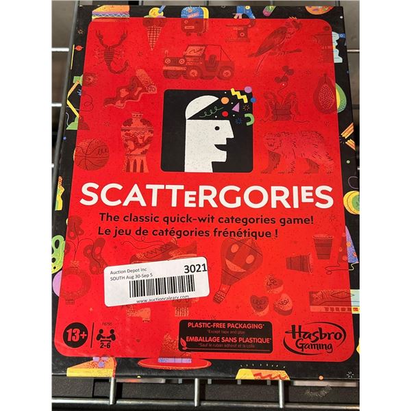 Scattergories the classic quick-wit categories game