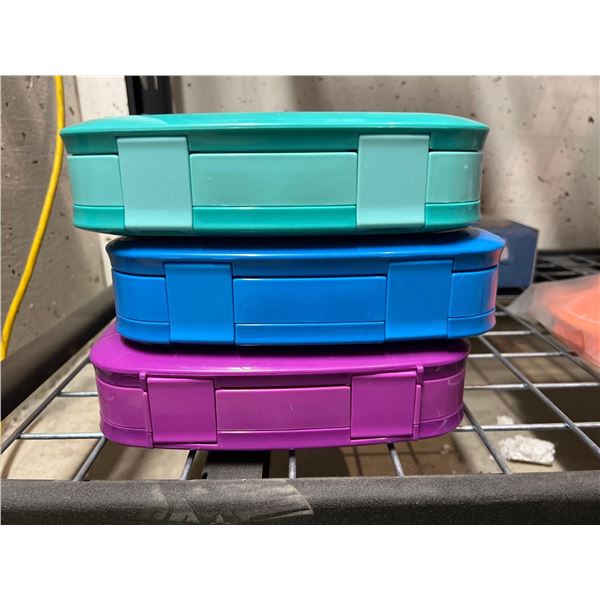 Lot of 3 Multi-Color Bentgo Lunch Boxes