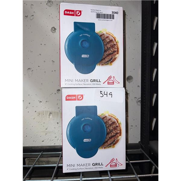 Dash Mini Maker Grill Lot of 2