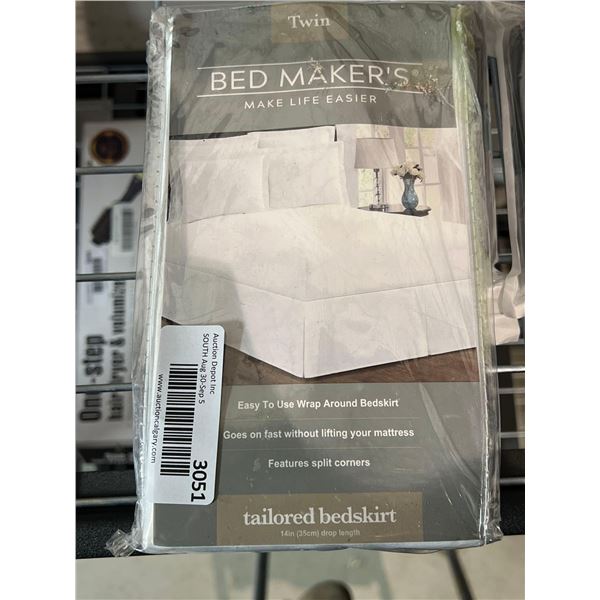 Bed Makers Twin Size Tailored Bedskirt