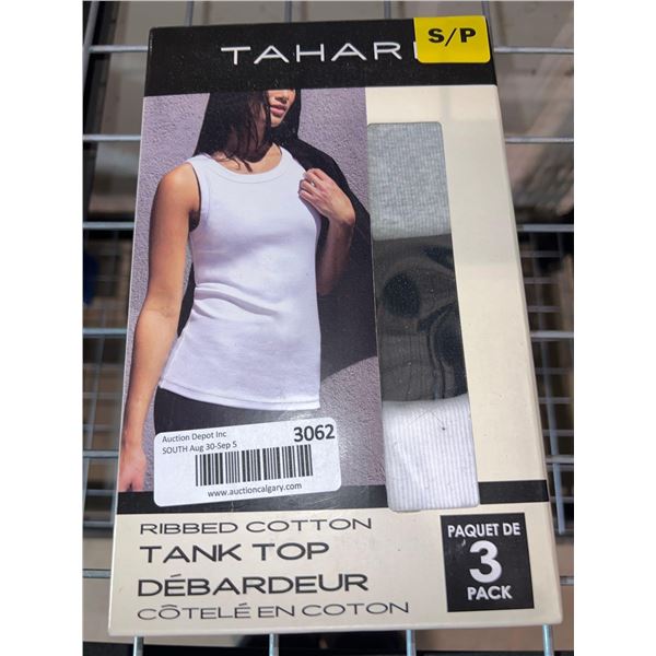 Tahari Ribbed Cotton Tank Top 3 Pack Size S