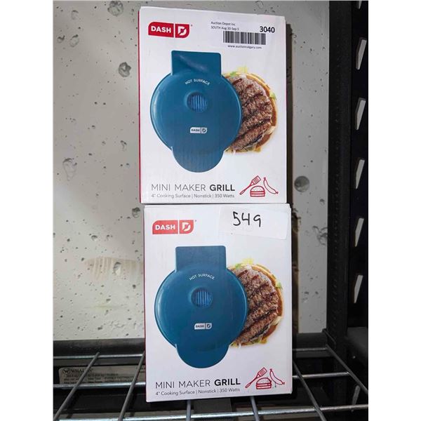 Dash Mini Maker Grill Lot of 2