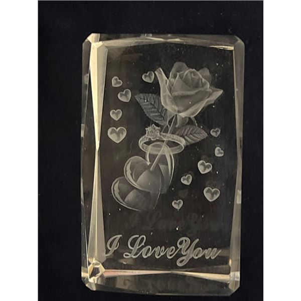 Ring & Rose Light Up Desk Message