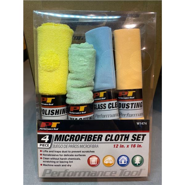 Performance Tool Microfiber Cloth Set 4 Piece