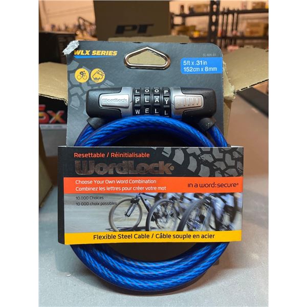 WLX Series Resettable Wordlock Bike Lock