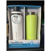 Image 2 : ThermoFlask Double-Wall Vacuum Insulated Stainless Steel 2 x 24oz (MISSING LID)