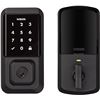 Image 1 : Weiser Halo Matte Black WiFi Smart Lock, Keyless Entry Door Lock, Touchscreen Keypad Door Lock, Amaz