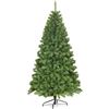 Image 1 : 6Ft Artificial Christmas Tree, Premium Hinged Spruce Tree with Metal Stand, Xmas Tree for Holiday In