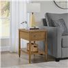 Image 1 : Luna Wooden End Table with Drawer