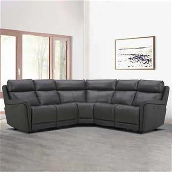 Gilman Creek 5-piece Top Grain Leather Power Reclining Sectional
