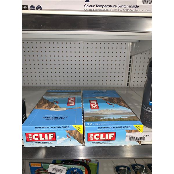 Clif Bar Blueberry Almond Crisp Energy bar 12-68g x's 2