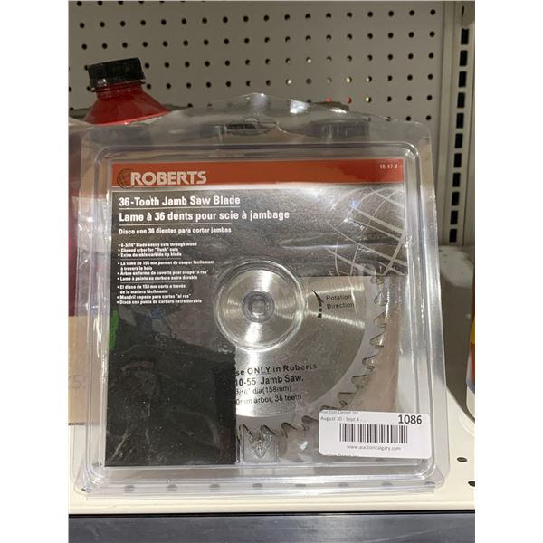 Roberts 36- Tooth Jamb Saw Blade 6-3/16"