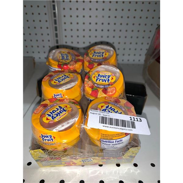 Wrigley's Juicy Fruit Mixies Gum 40pcs per Container x's 6