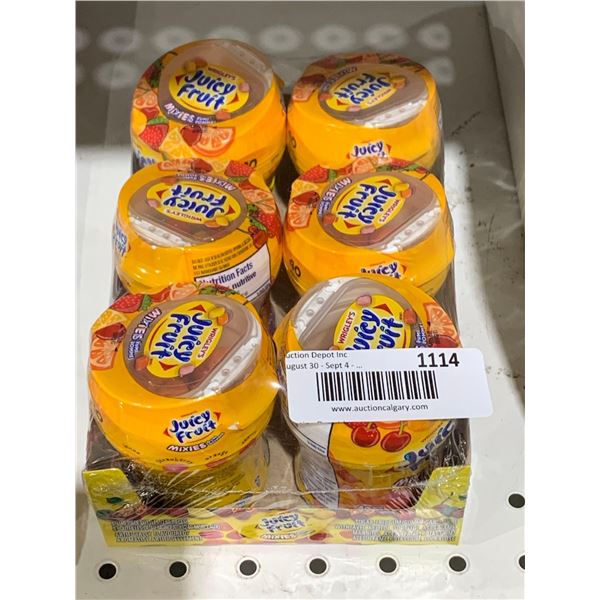 Wrigley's Juicy Fruit Mixies Gum 40pcs per Container x's 6