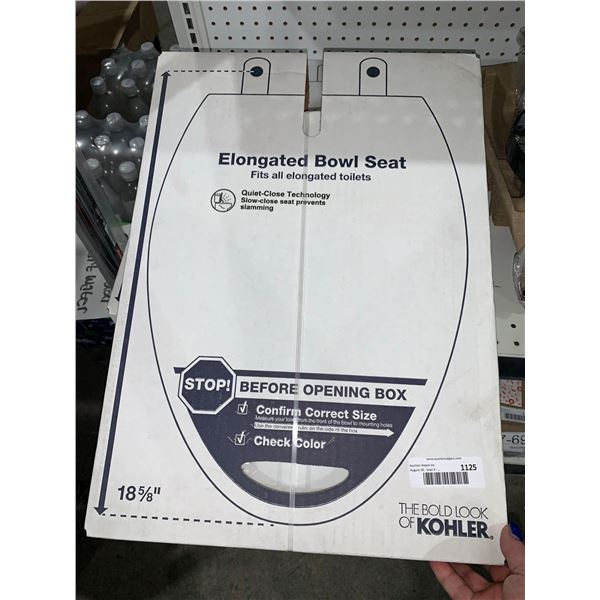 Kohler Elongated Bowl Seat 18 5/8" Quiet Close