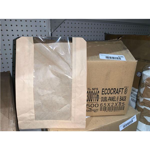 Ecocraft 500 Count Double Panel Pastry Bags 6.5x2x8.5