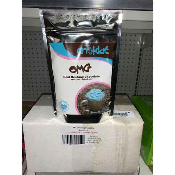 Choklat OMG Real Drinking Chocolate 6 x 300g made in Calgary