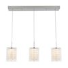 Image 1 : Artika Crystal Cube 3-light 13W Chrome Modern Hanging Dimmable Pendant Light with Glass Shade