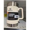 Image 1 : Stanley French Press with Double Vacuum Insulation, Stainless Steel Wide Mouth Coffee Press, Large C