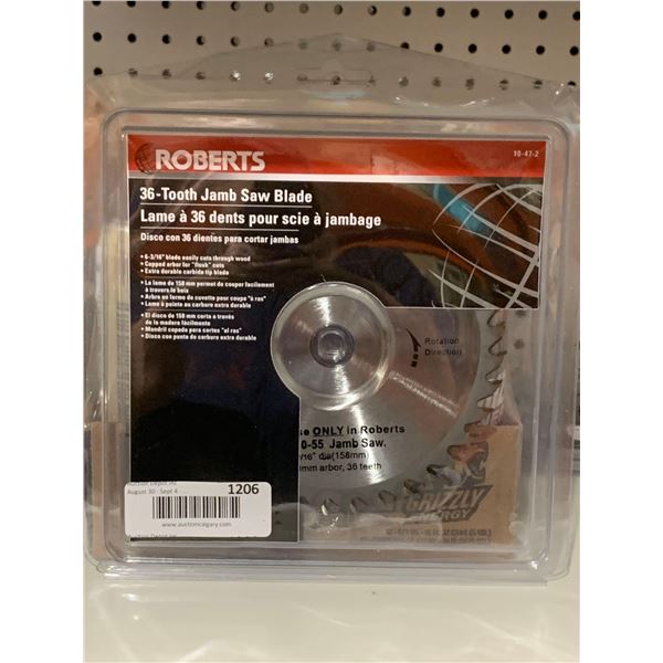 Roberts 36- Tooth Jamb Saw Blade 6-3/16"
