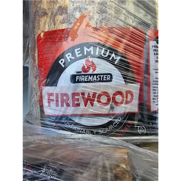 Pallet Lot of Premium Firemaster - Split Dried Firewood Bundles