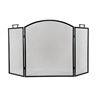Image 1 : Classic 3 Panel Folding Mesh Fireplace Screen
