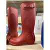 Image 2 : Hunter Original Tall Rain Boot Red Womens Size 11