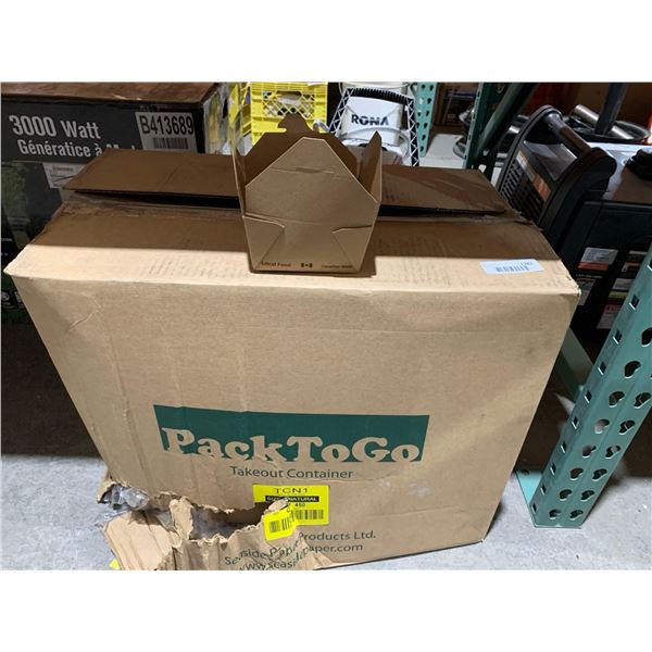 Pack To GO Takeout Containers Natural 450 Count