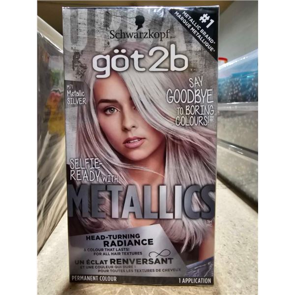 got2b Metalics - "Metalic Silver" Hair Dye - Lot of 3